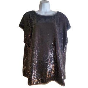 Black Sequin Boden Blouse
